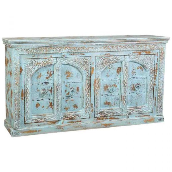 APARADOR MADERA MANGO NATURAL ARTESANAL 188X44X102CM