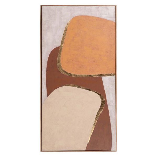 CUADRO ABSTRACTO 80%PINTADO A MANO FOIL 90x4x180CM