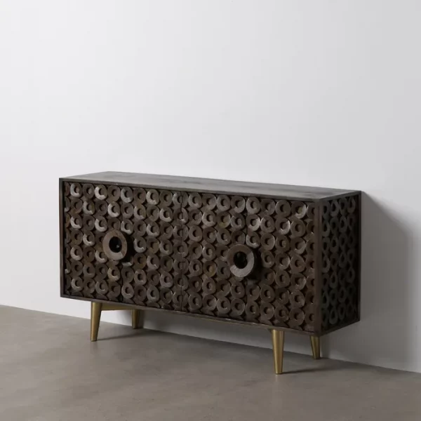 APARADOR MARRÓN MADERA DE MANGO SALÓN 152 X 40 X 82 CM