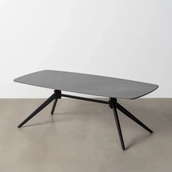 MESA CENTRO NEGRO PIEDRA SINTERIZADA 120 X 60 X 42 CM