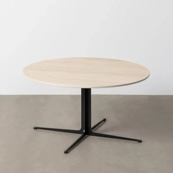 MESA CENTRO TRAVERTINO 80 X 80 X 42 CM