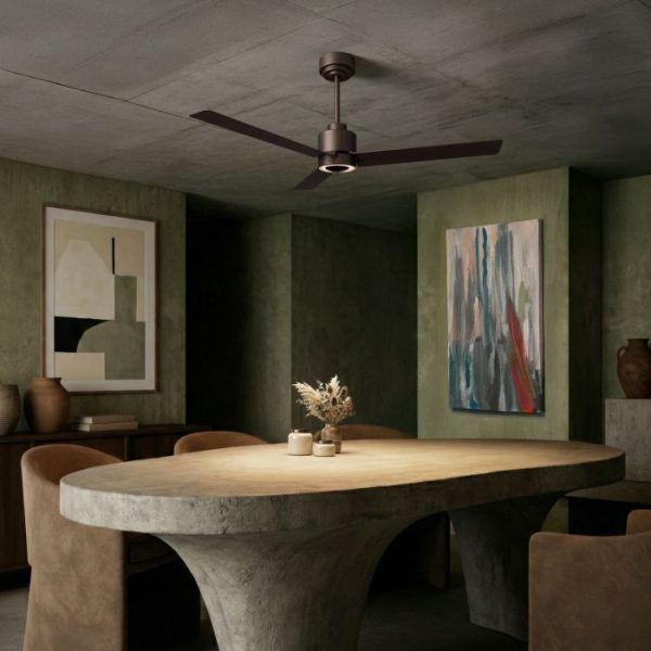 SULION ANNE VENTILADOR LED MARRON OXIDO