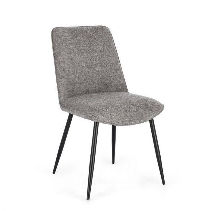 SILLA CORA NEGRO/GRIS OSCURO 48X62X84CM
