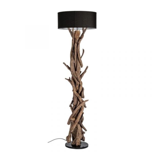 LÁMPARA DE PIE AZULMA NEGRO H180