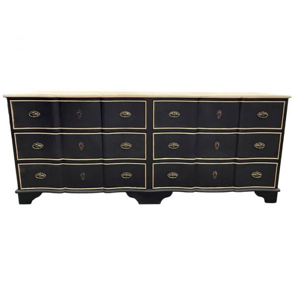 COMODA MADERA NEGRA 193X50X80CM