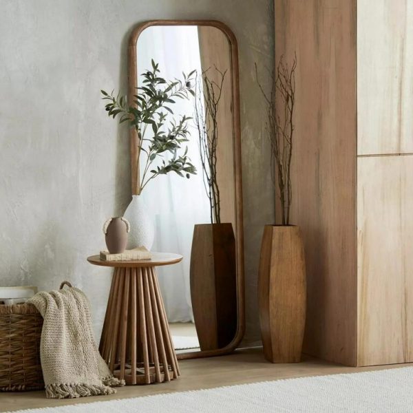 ESPEJO MARCO DE MADERA MARRON 54x8x150CM