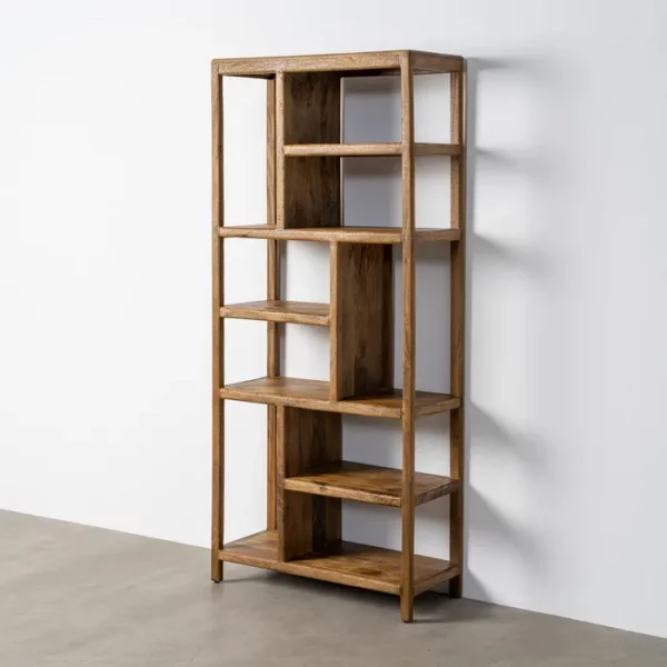 ESTANTERÍA NATURAL MADERA DE MANGO 84 X 35 X 188 CM