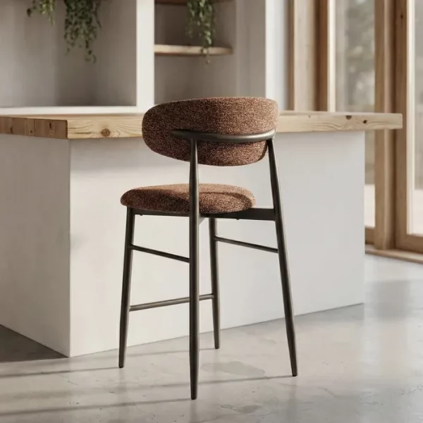 TABURETE TEJA TEJIDO-METAL CONTRACT 53 X 52 X 95 CM