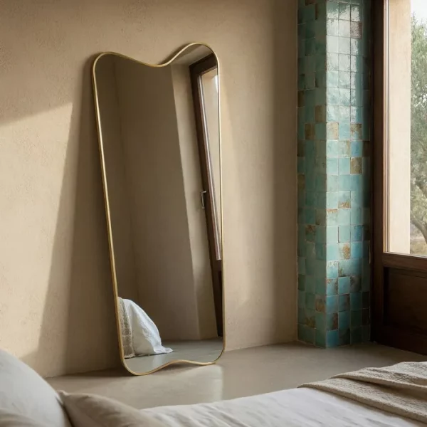 ESPEJO ORO ALUMINIO DECORACIÓN 80 X 2,80 X 180 CM