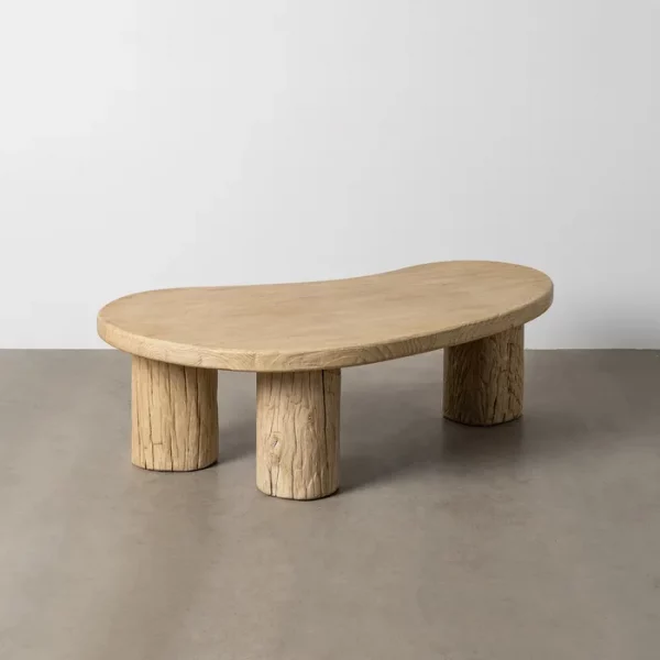 MESA CENTRO MADERA DE OLMO SALÓN 127 X 69 X 38 CM