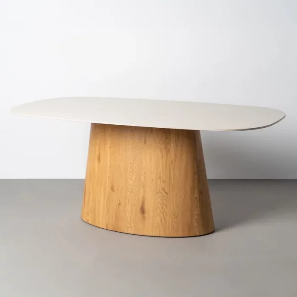MESA COMEDOR BEIGE PIEDRA 180 X 90 X 76 CM