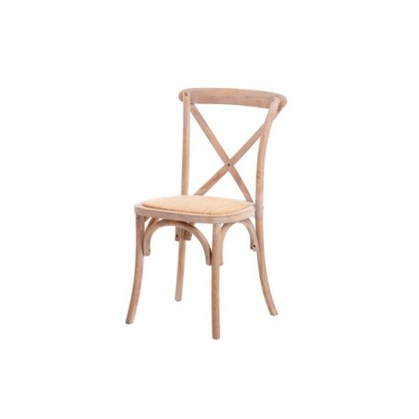 SILLA APILABLE MADERA DE ABEDUL RATAN 50X52X87CM