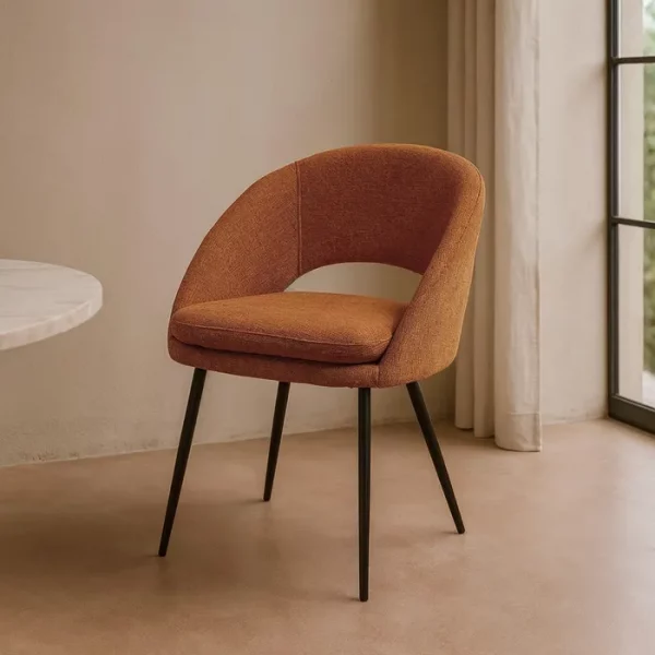 SILLA CALABAZA TEJIDO-METAL CONTRACT 58 X 60 X 80 CM