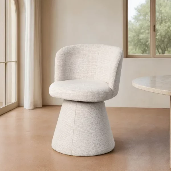 SILLA CREMA DM-TEJIDO SALÓN 55 X 50 X 77 CM