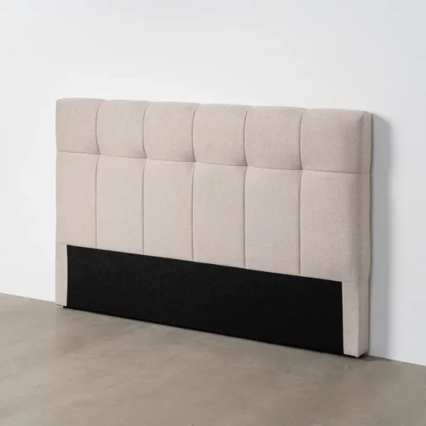 CABECERO BEIGE TEJIDO DORMITORIO 160 X 12 X 100 CM