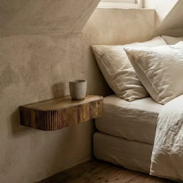 MESITA MIEL MADERA DE MANGO 35 X 15 X 7,50 CM