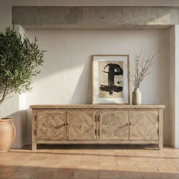 MUEBLE TV MADERA DE PINO SALÓN 180 X 40 X 55 CM