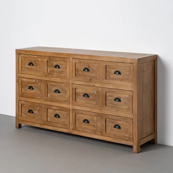 CÓMODA MADERA RECICLADA SALÓN 160 X 40 X 90 CM