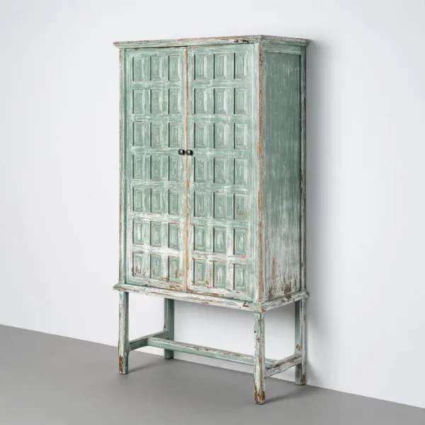 ARMARIO MADERA RECICLADA SALÓN 96 X 45 X 181 CM