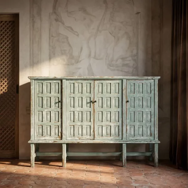 APARADOR MADERA RECICLADA SALÓN 160 X 46 X 112 CM