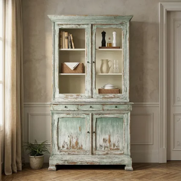 ALACENA MADERA RECICLADA SALÓN 120 X 47 X 218 CM