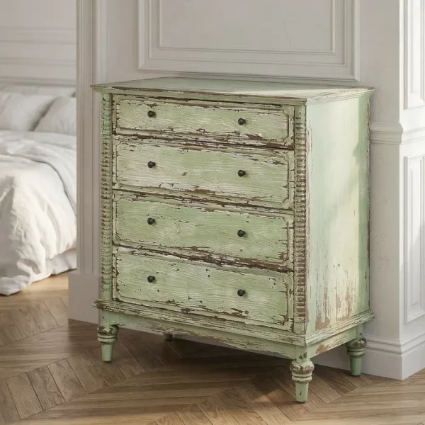 CÓMODA MADERA RECICLADA DORMITORIO 95 X 45 X 103 CM