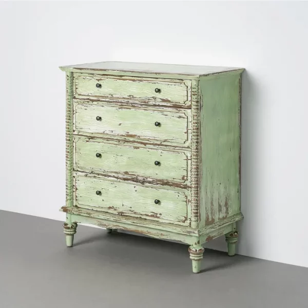 CÓMODA MADERA RECICLADA DORMITORIO 95 X 45 X 103 CM