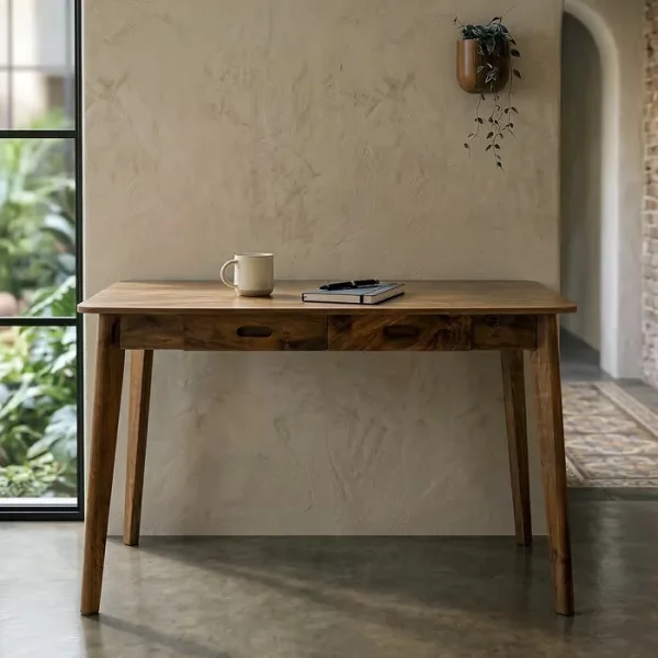 ESCRITORIO MIEL MADERA DE MANGO 130 X 65 X 76 CM