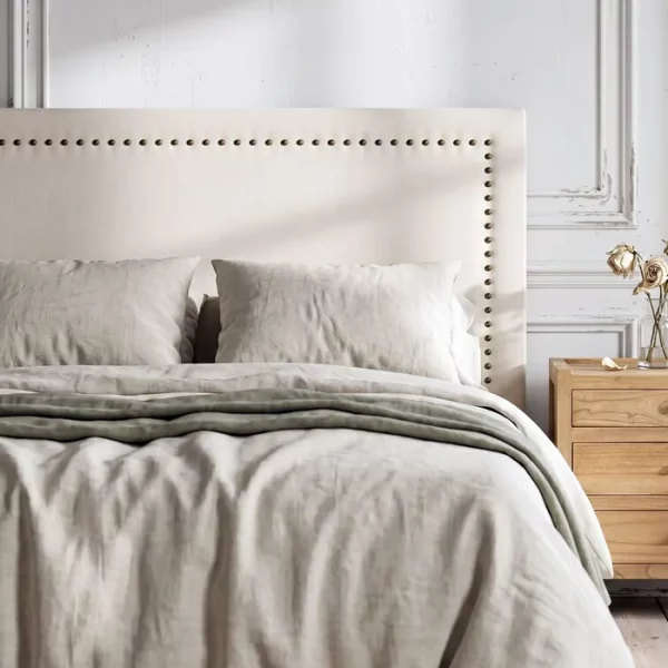 CABECERO CREMA TEJIDO DORMITORIO 165 X 7 X 130 CM