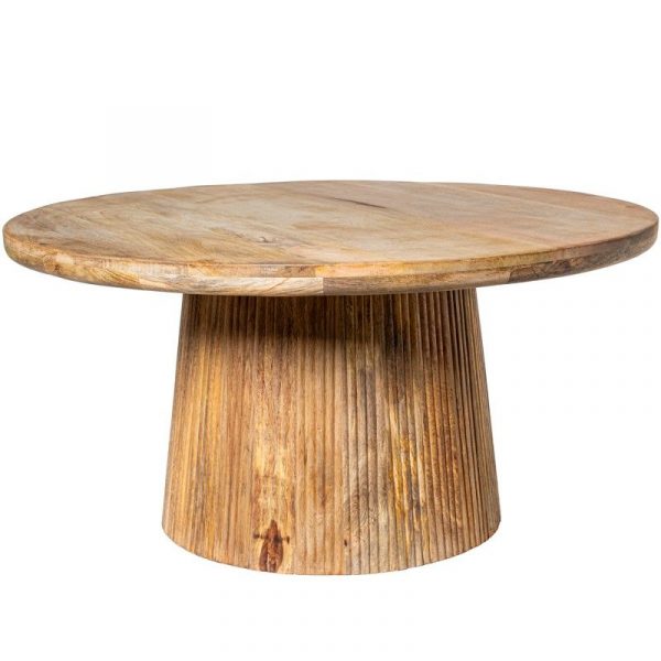 MESA CENTRO 90 MADERA DE MANGO GROSOR TABLERO 4CM