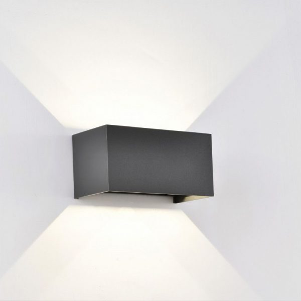 APLIQUE EXTERIOR LED 4X6W DAVOS 2700K DIMABLE GRIS OSCURO 8605 MANTRA