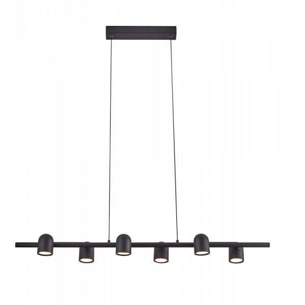LAMPARA LINEAL 6 LUCES IOS NEGRO 7937 MANTRA