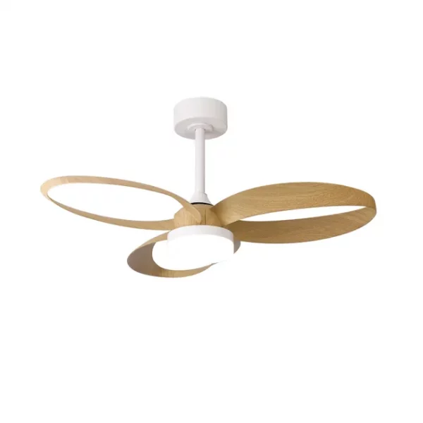 VENTILADOR DC LED 20W BLANCO MADERA LUZ REGULABLE INFINITY