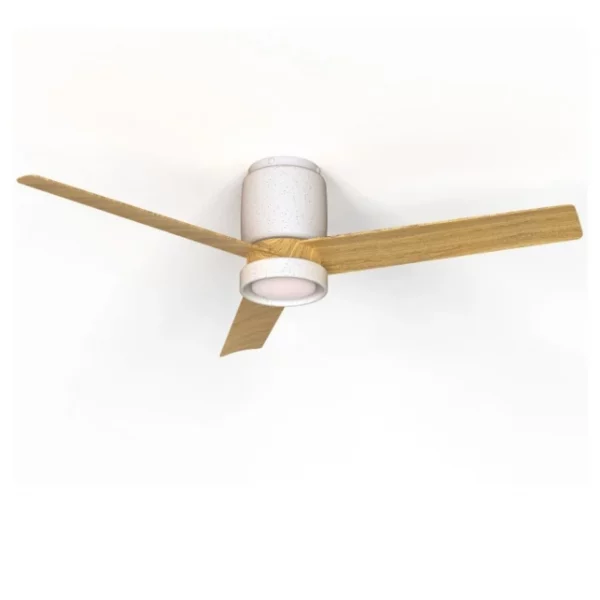 VENTILADOR LED MANTRA CERÁMICA 20W BLANCO MADERA 122CM