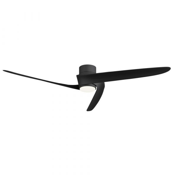 VENTILADOR DC LED 24W NEGRO LUZ REGULABLE GROENLAND M