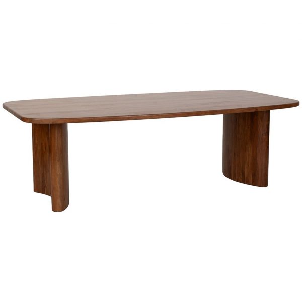 MESA COMEDOR MADERA ACACIA MARRÓN 240X128X77CM