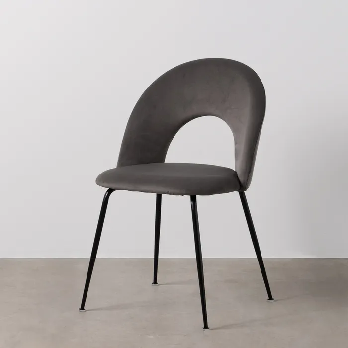 SILLA TAUPE TEJIDO-METAL CONTRACT 49 X 60 X 81 CM - Imagen 2