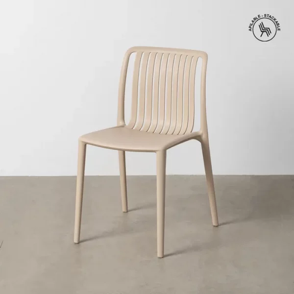 SILLA APILABLE POLIPROPILENO EXTERIOR 47 X 51,50 X 77,50 CM