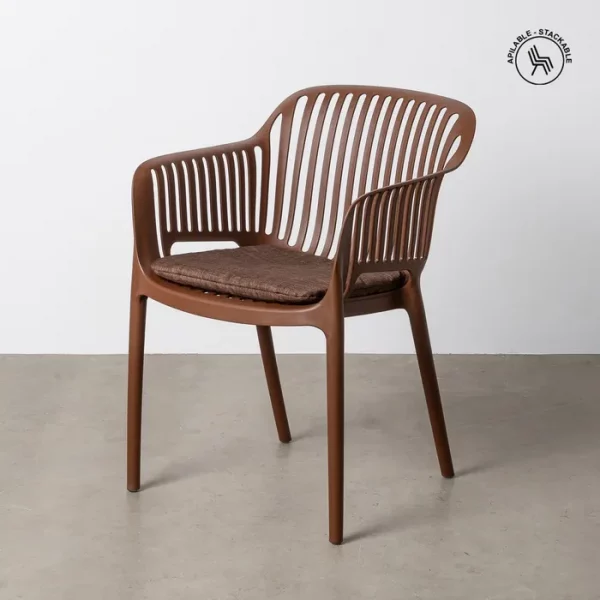 SILLA APILABLE POLIPROPILENO EXTERIOR 55 X 61 X 80 CM