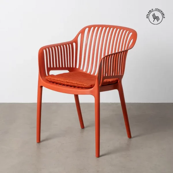 SILLA APILABLE POLIPROPILENO EXTERIOR 55 X 61 X 80 CM