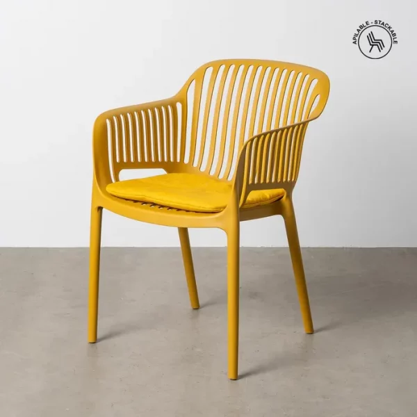 SILLA APILABLE POLIPROPILENO EXTERIOR 55 X 61 X 80 CM