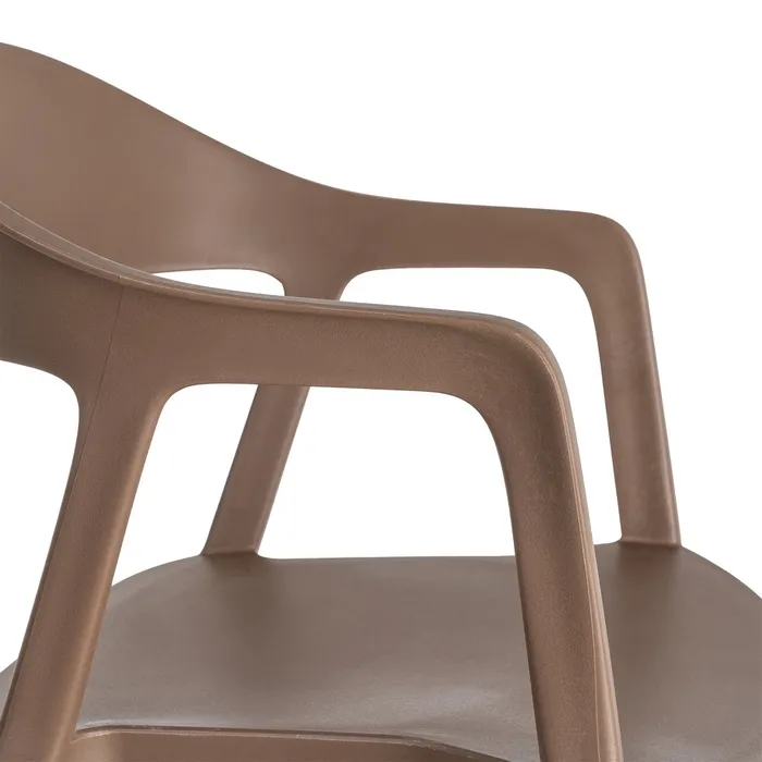 SILLA APILABLE MARRÓN PP CONTRACT 52 X 52 X 80 CM - Imagen 2