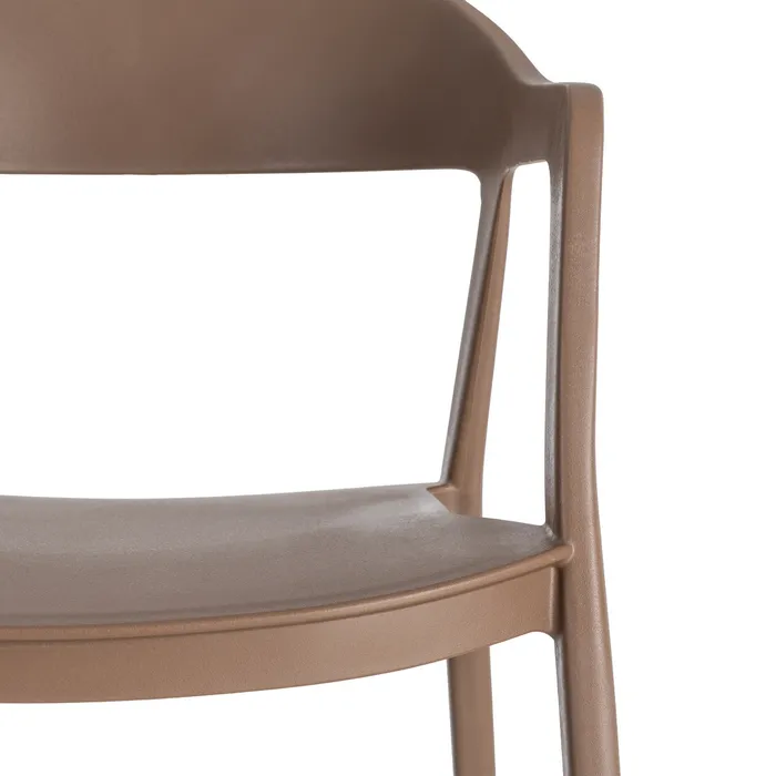 SILLA APILABLE MARRÓN PP CONTRACT 52 X 52 X 80 CM - Imagen 3