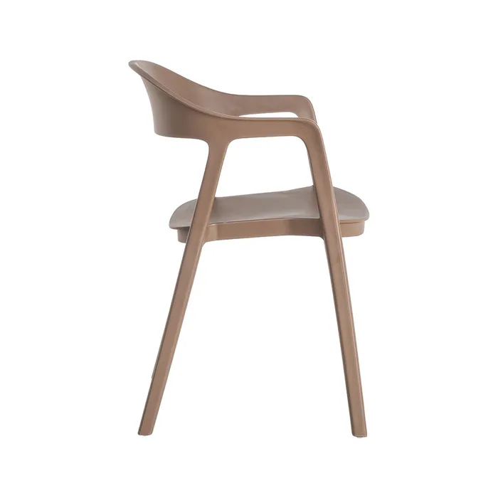 SILLA APILABLE MARRÓN PP CONTRACT 52 X 52 X 80 CM - Imagen 5