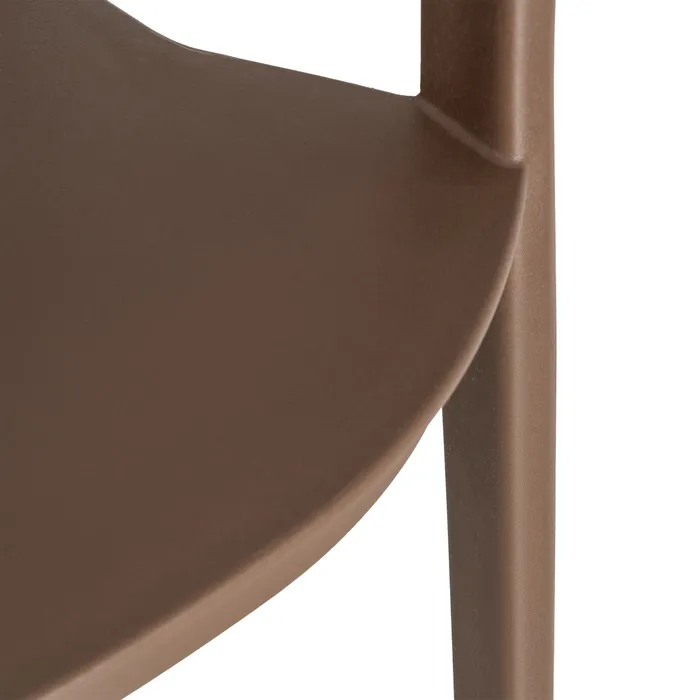 SILLA APILABLE MARRÓN PP CONTRACT 52 X 52 X 80 CM - Imagen 9
