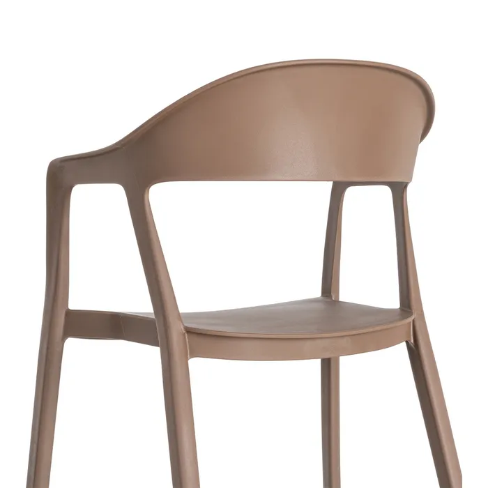 SILLA APILABLE MARRÓN PP CONTRACT 52 X 52 X 80 CM - Imagen 11