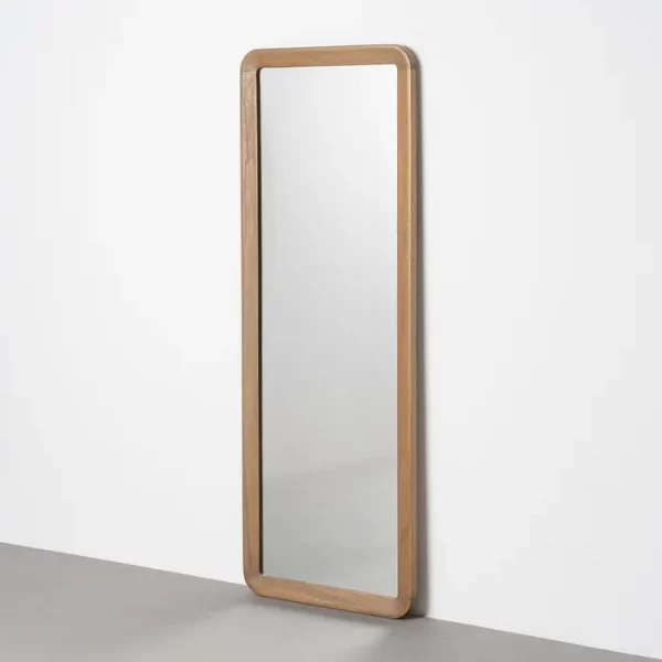 ESPEJO NOGAL MADERA PAULONIA DECORACIÓN 60 X 3 X 160 CM