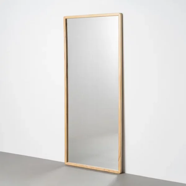 ESPEJO MARRÓN CLARO MADERA PAULONIA 80 X 3 X 180 CM