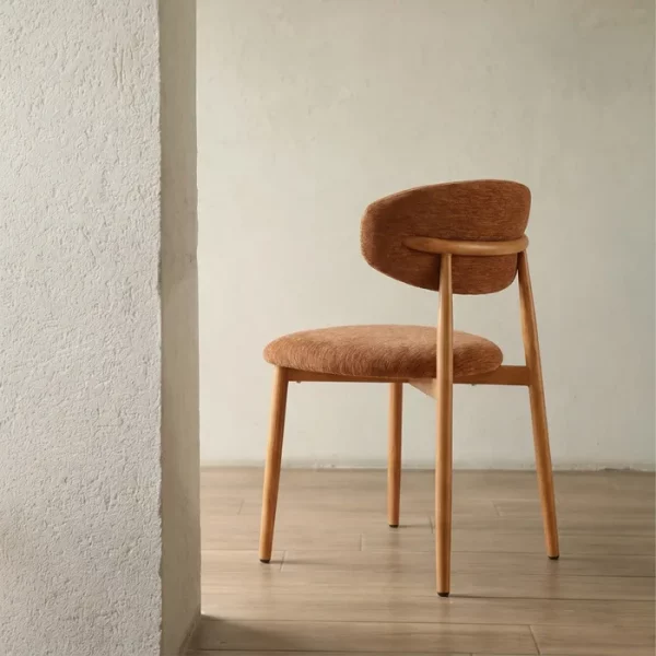 SILLA MELOCOTÓN TEJIDO-METAL CONTRACT 53 X 51 X 76,50 CM