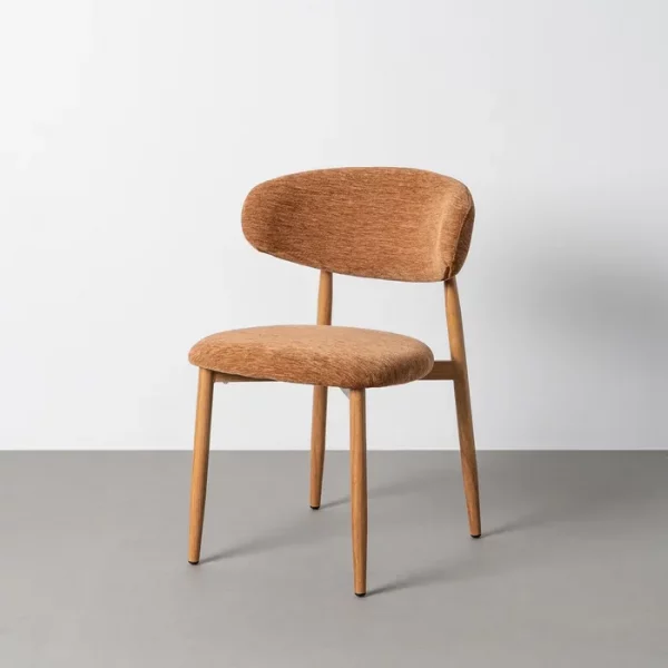 SILLA MELOCOTÓN TEJIDO-METAL CONTRACT 53 X 51 X 76,50 CM